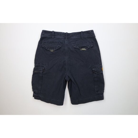 Vtg 90s Y2K Abercrombie & Fitch Mens L Heavy Paratrooper Surplus Cargo Shorts - Picture 11 of 15